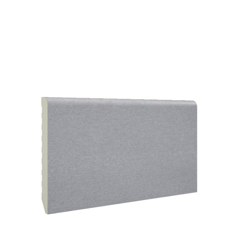 Rodapié PVC Aluminio Melamina 70x10