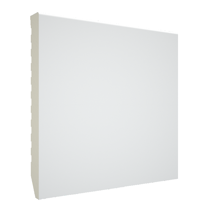 Rodapié PVC Blanco Melamina de 120x13