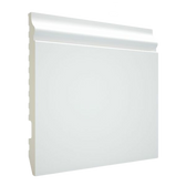 Rodapié PVC Melamina Blanca de 120x13 mm Moldurado M2