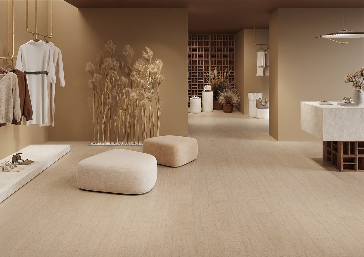 Suelo de Corcho Cork Essence Fashionable Cement C85L001 — ambiente