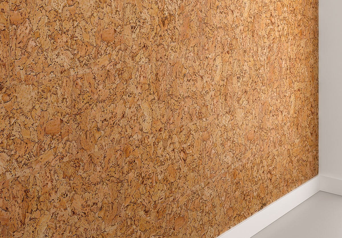 Revestimiento de Pared de Corcho WISE Dekwall Hawai Natural RY11001 Acabado en Cera — perspectiva