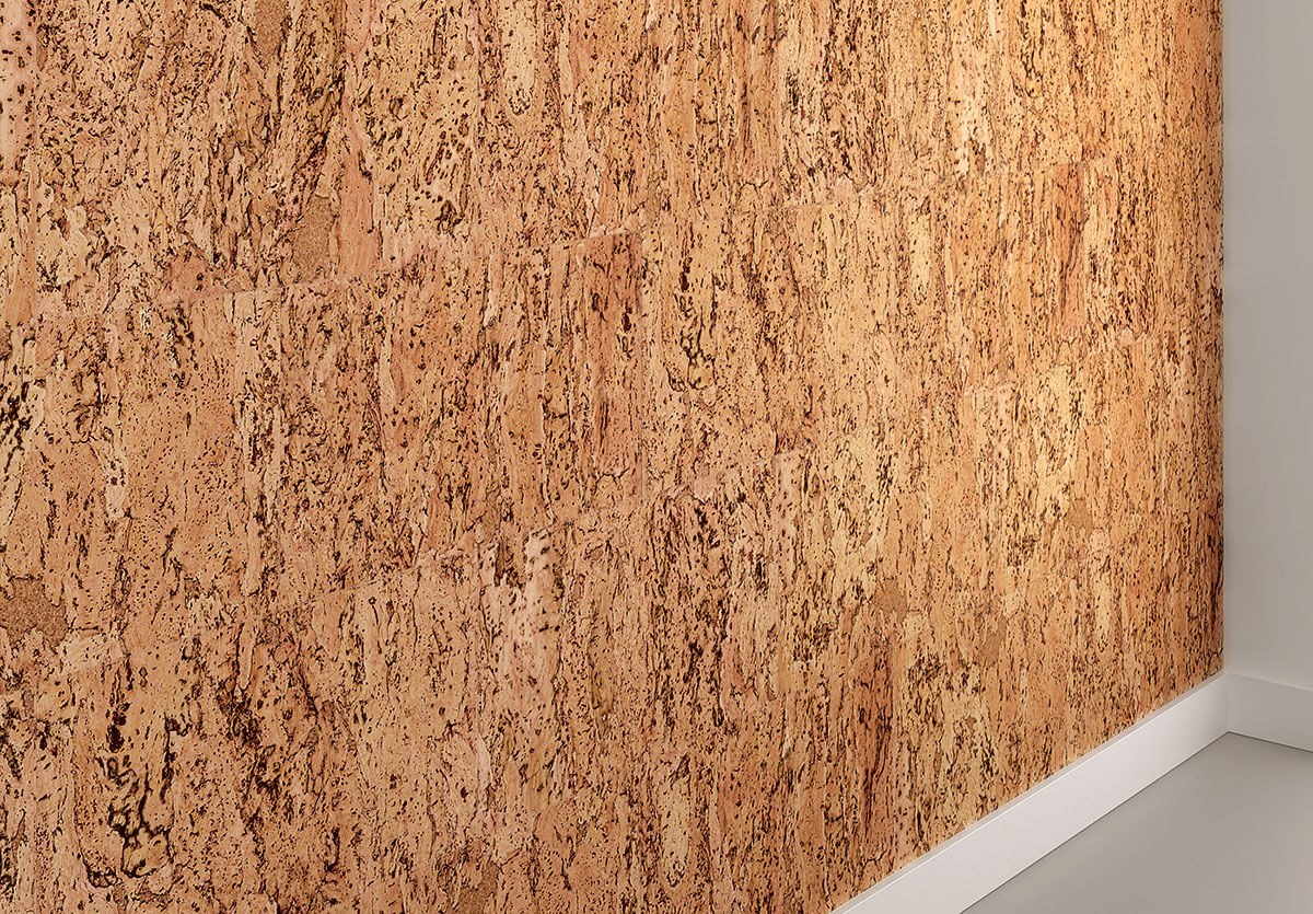 Revestimiento de Pared de Corcho WISE Dekwall Fiord Natural RY15001 Acabado en Cera — perspectiva