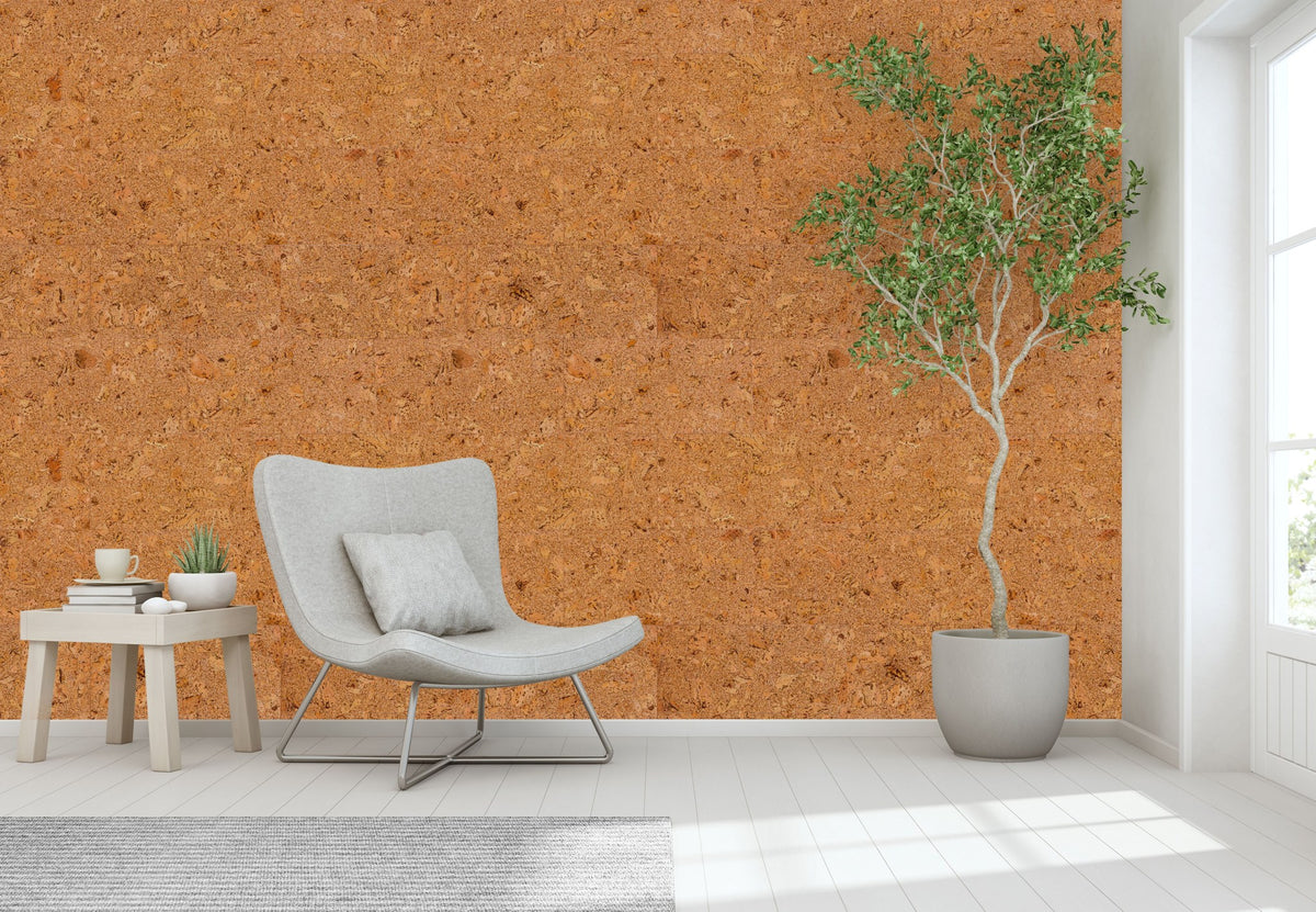 Revestimiento de Pared de Corcho WISE Dekwall Melville RY40001 Acabado en Cera — ambiente